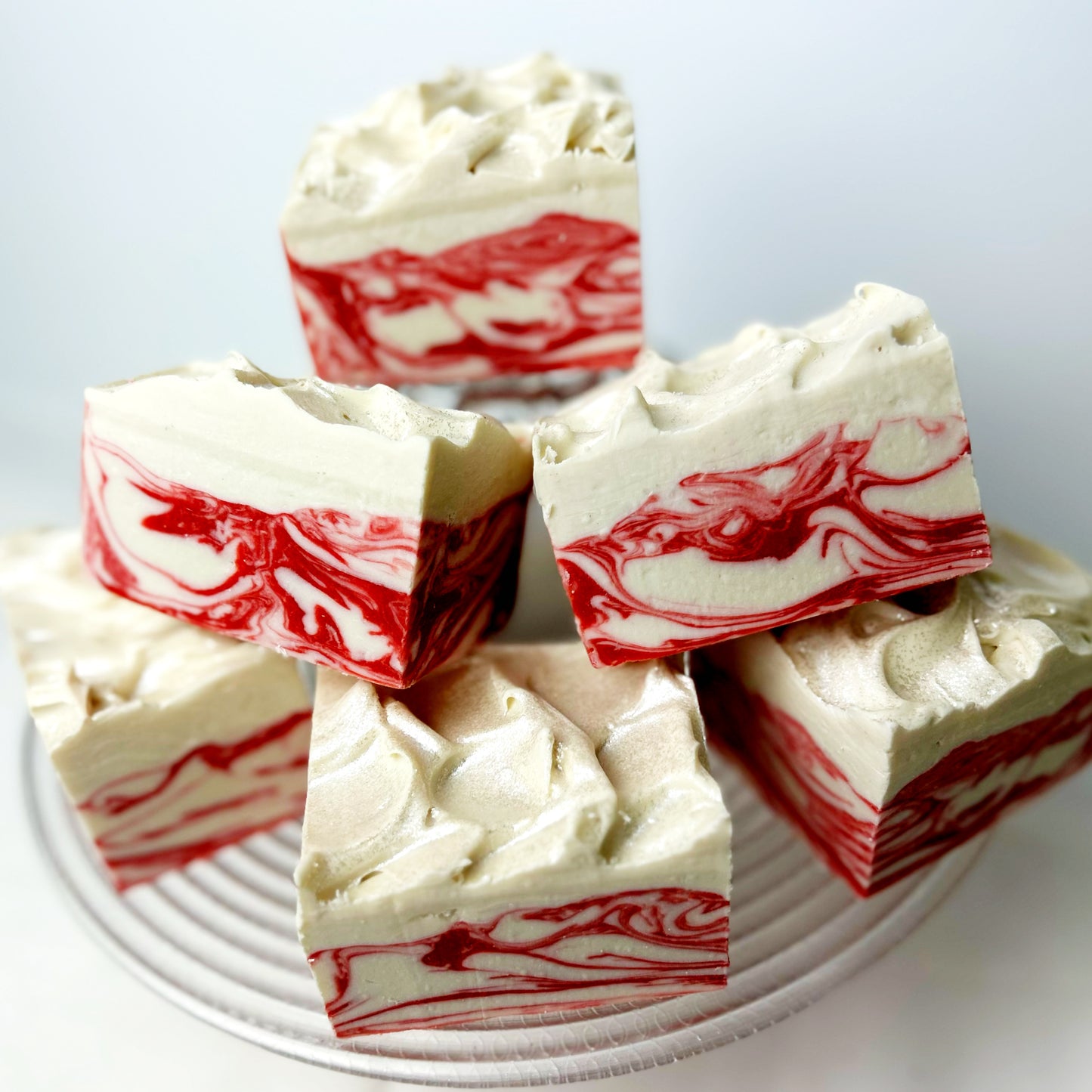 Coconut Milk Seafoam Soap "Peppermint & Coconut Cream" Holiday