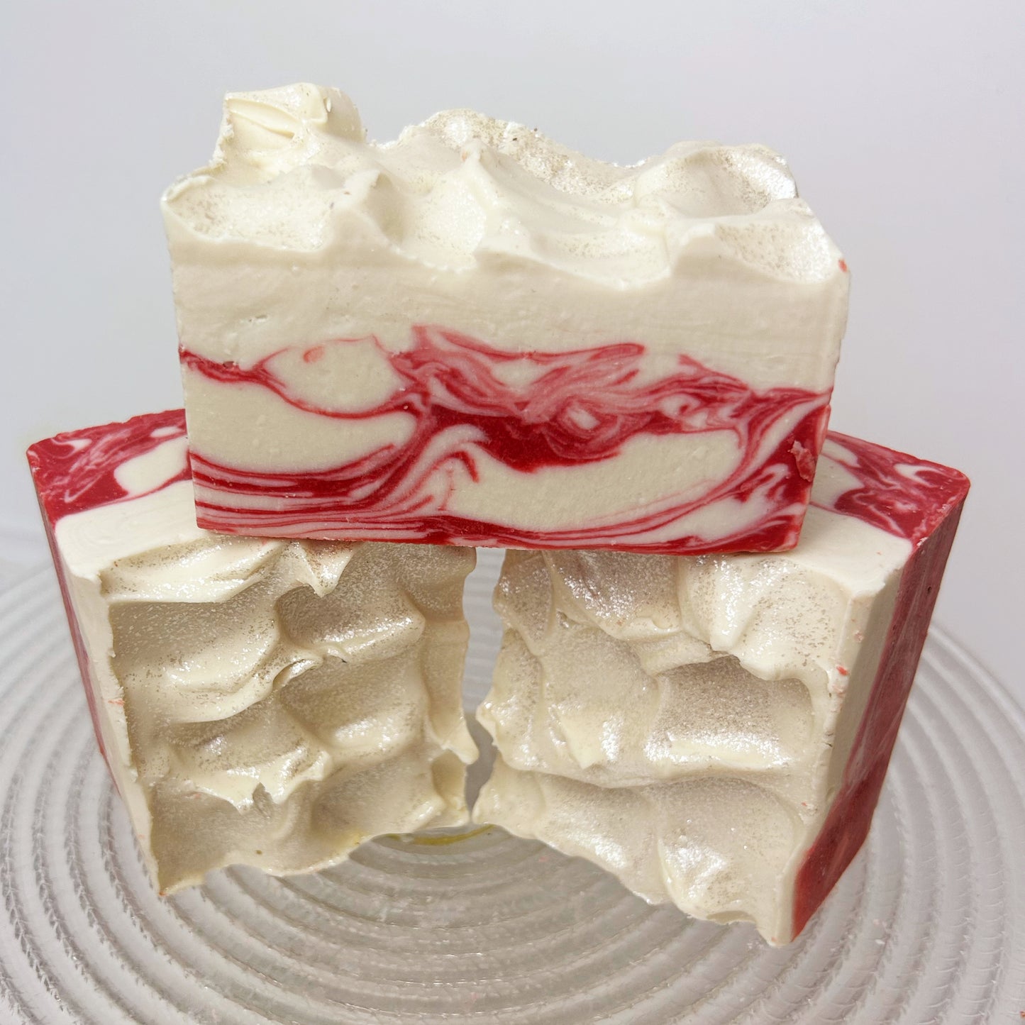 Coconut Milk Seafoam Soap "Peppermint & Coconut Cream" Holiday