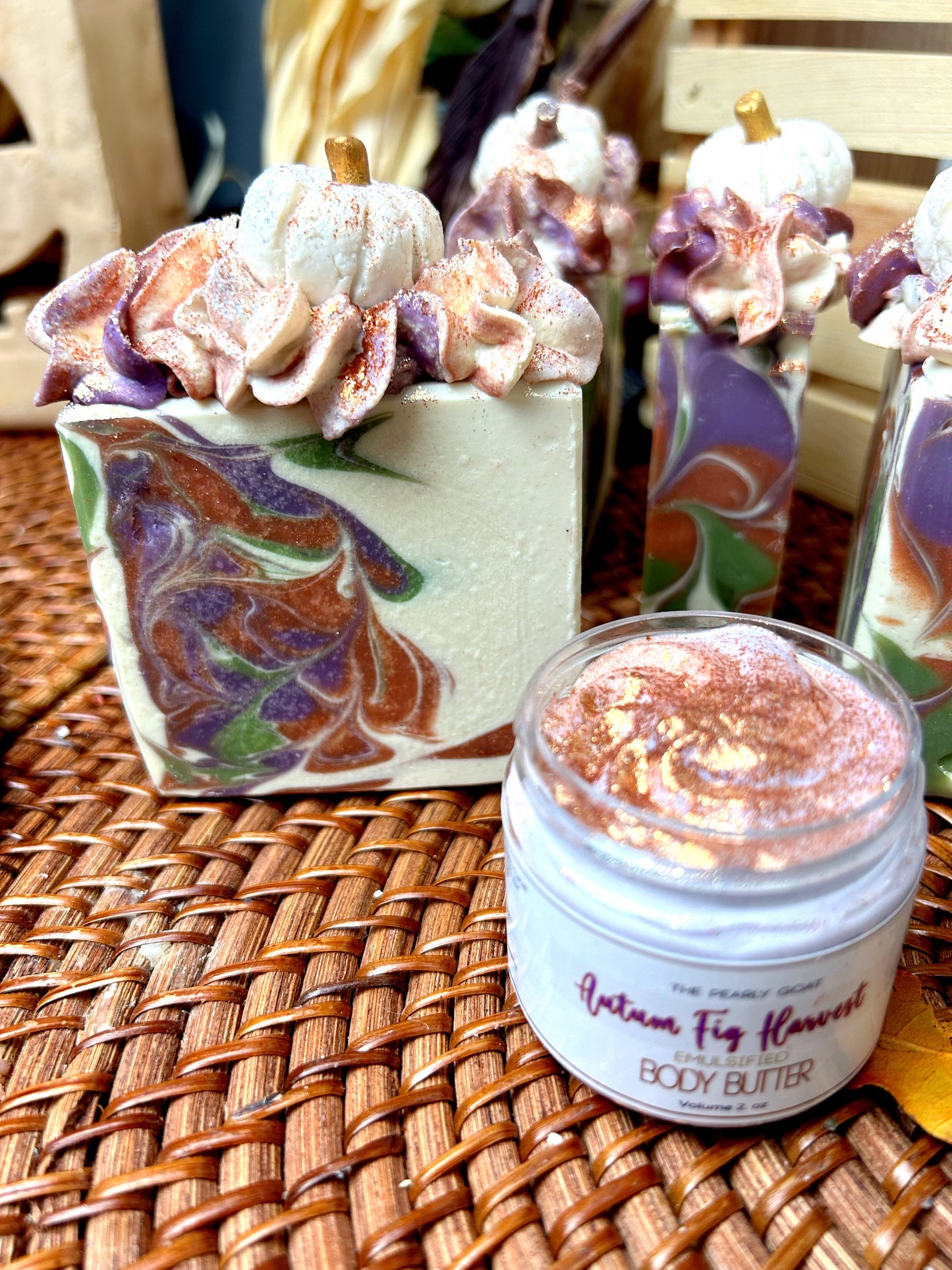 Cinderella's Pumpkin - Autumn Fig Goat Milk Soap - Pre Order Release Date Sept 1, 25