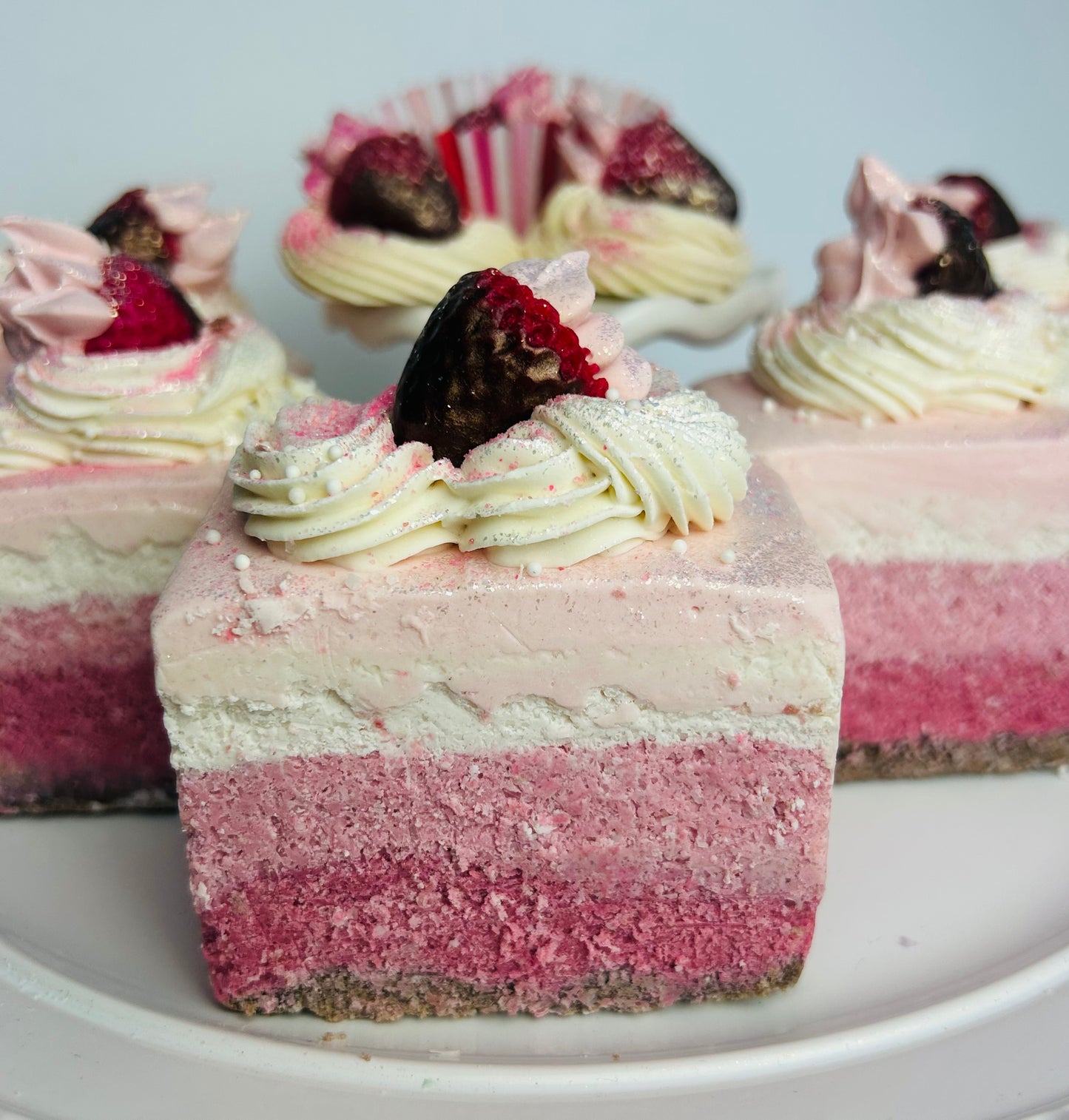 "Choclate Covered Strawberries" Colossal Coconut Milk Salt Soap