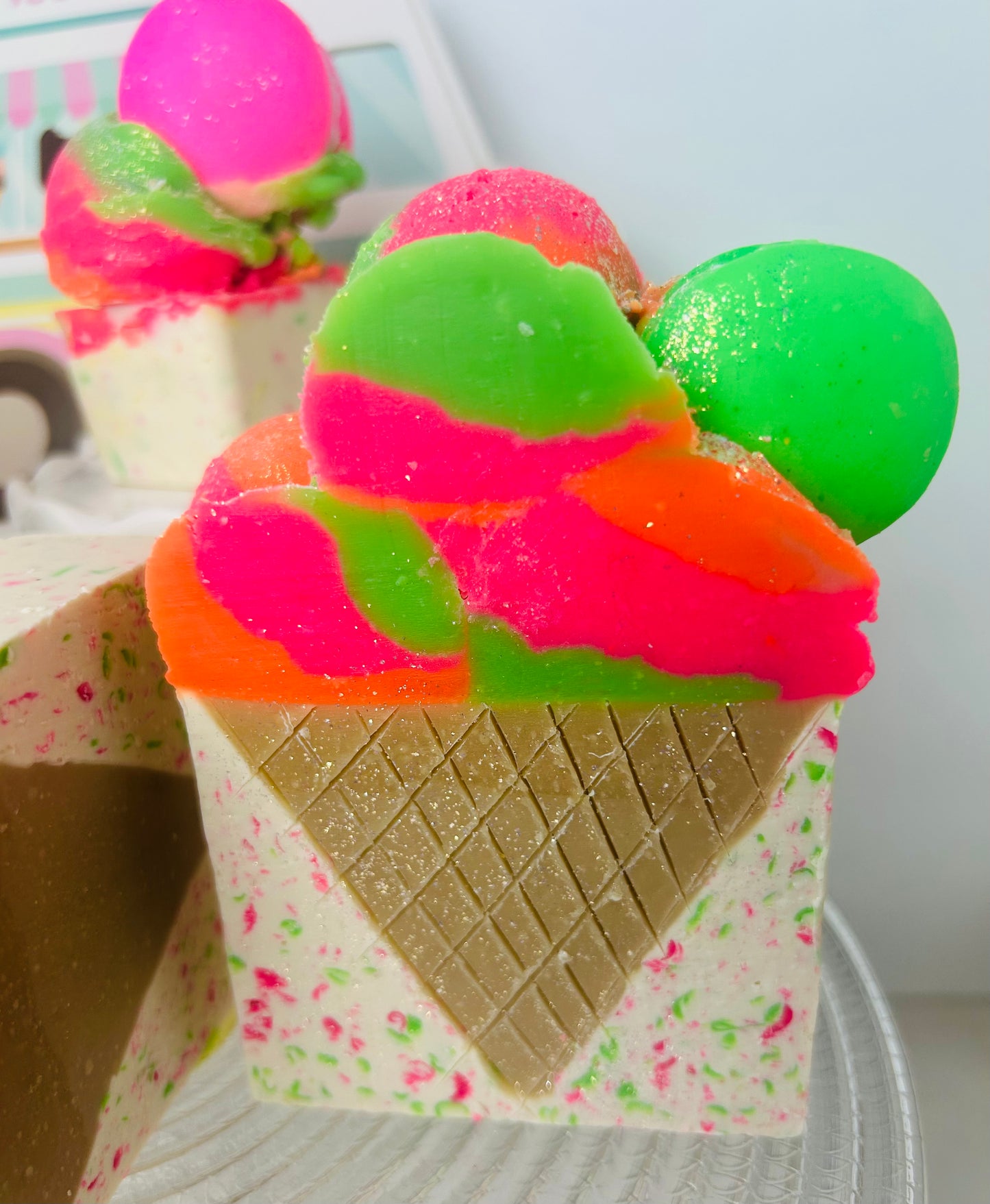 Rainbow Sherbert - Vegan Coconut Milk Whimsical Soap - Release Date 9/10