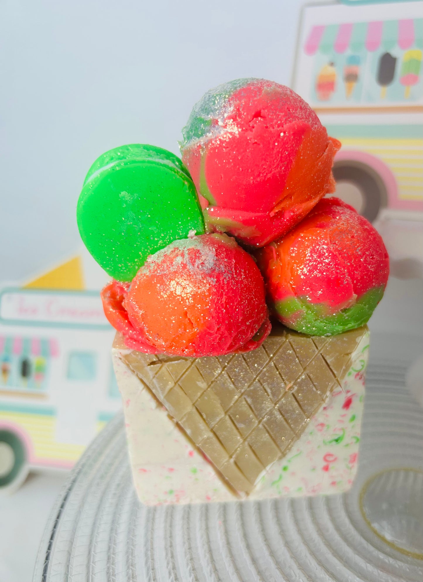 Rainbow Sherbert - Vegan Coconut Milk Whimsical Soap - Release Date 9/10