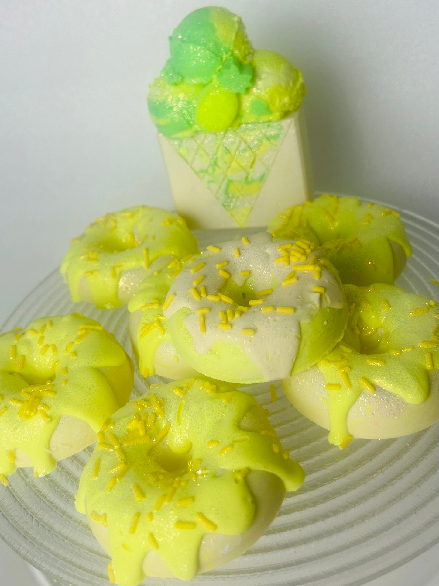 Pineapple Ice - Vegan Coconut Milk Whimsical Soap Bars & Donuts - - Pre Order Release Date 8/20/25