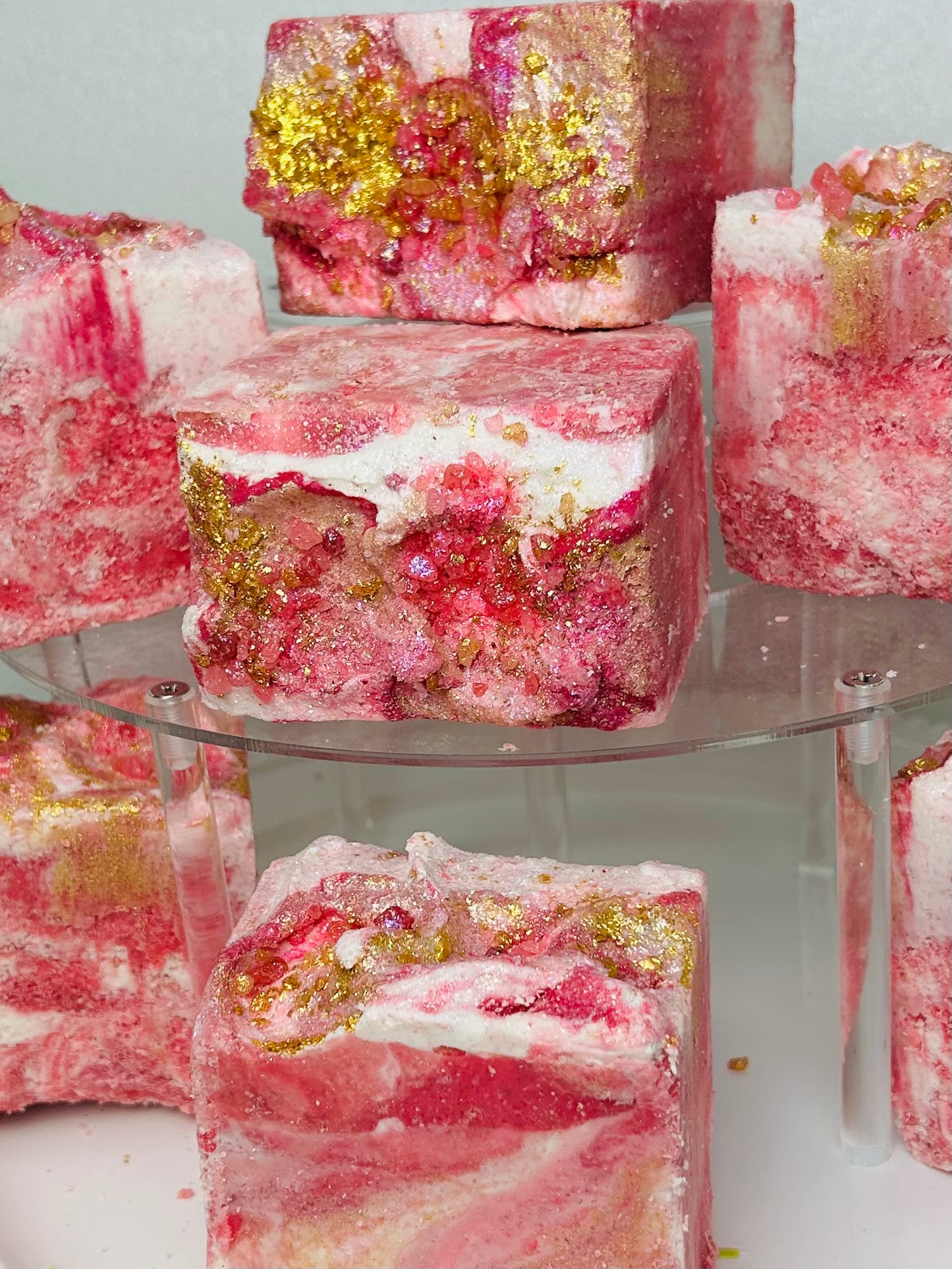 "Rose Quartz" Colossal Coconut Cream Salt Soap