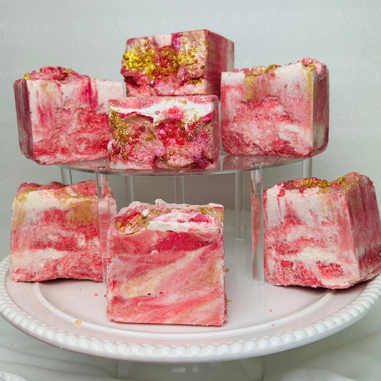 "Rose Quartz" Colossal Coconut Cream Salt Soap