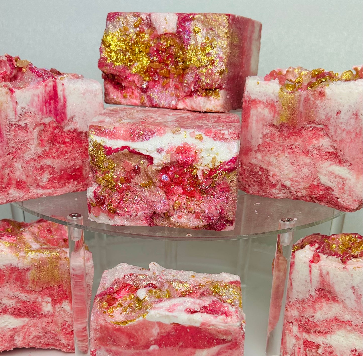 "Rose Quartz" Colossal Coconut Cream Salt Soap