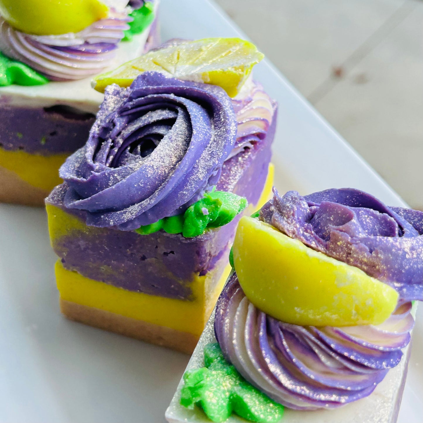 Rustic Lavender & Lemon Vegan Coconut Milk Salt Soap - Pre Order Release Date 10/12/25