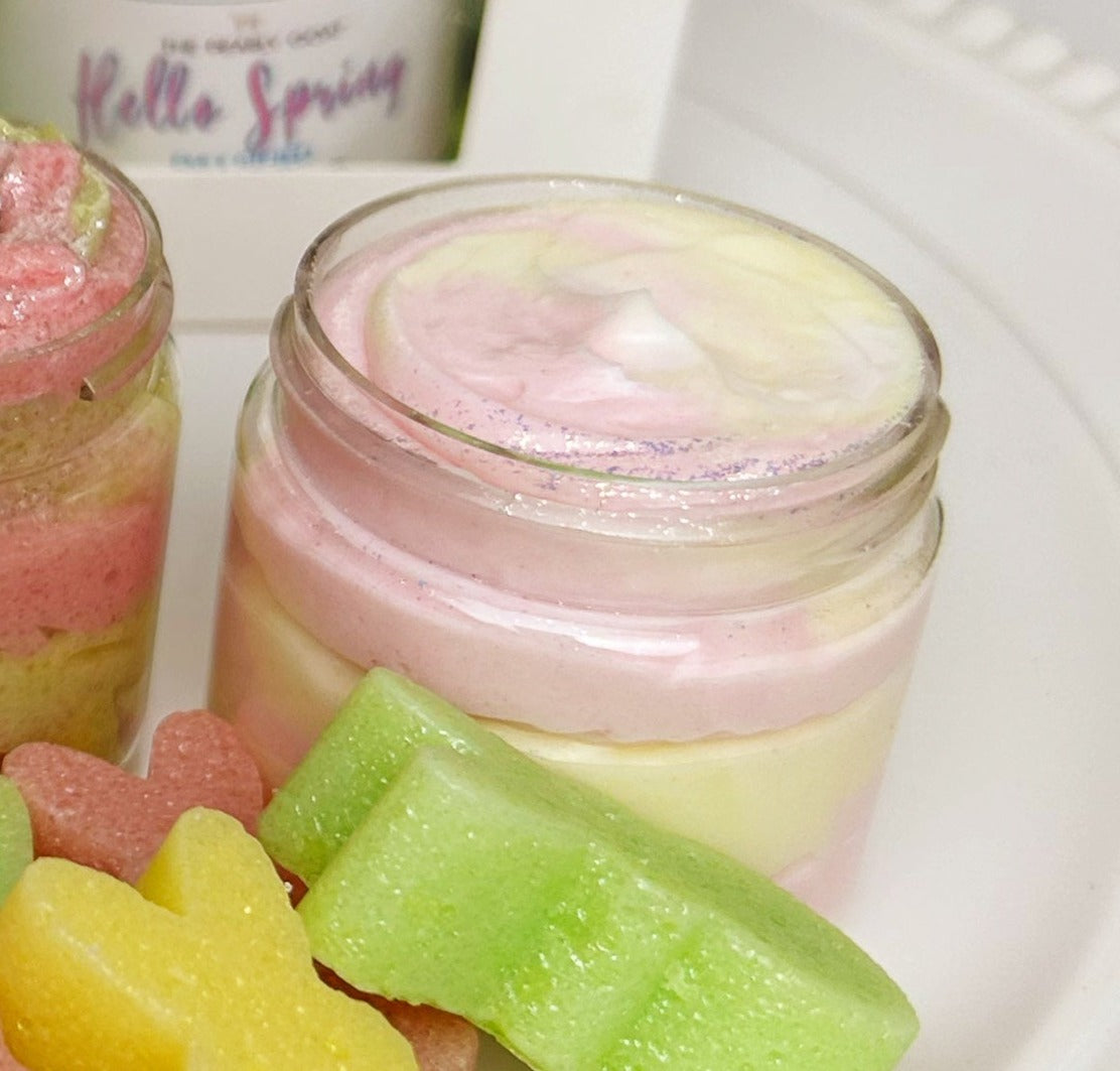 Hello Spring, Emulsified Body Butter I carry this year-round with different names!