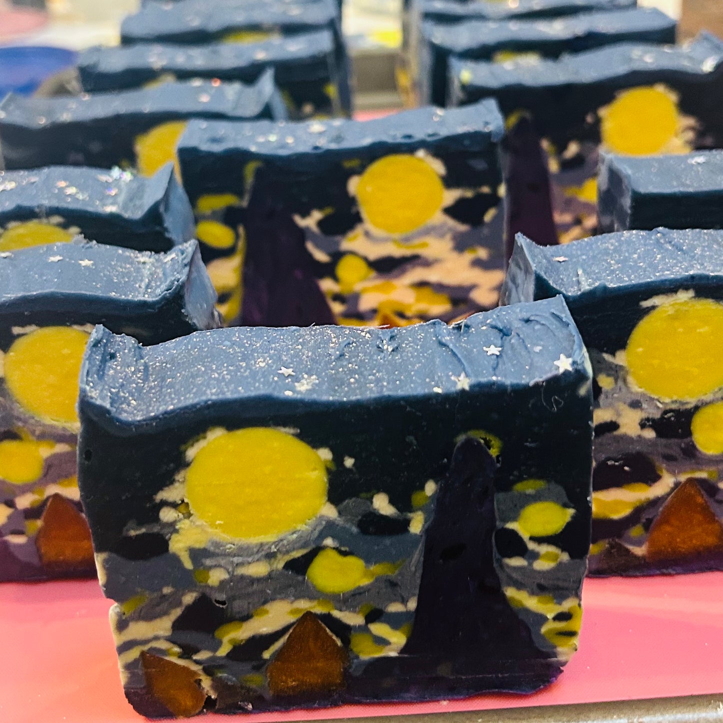 Van Gough Starry Nights Fresh Raw Goat Milk Soap - Pre Order Release Date Oct 15, 25