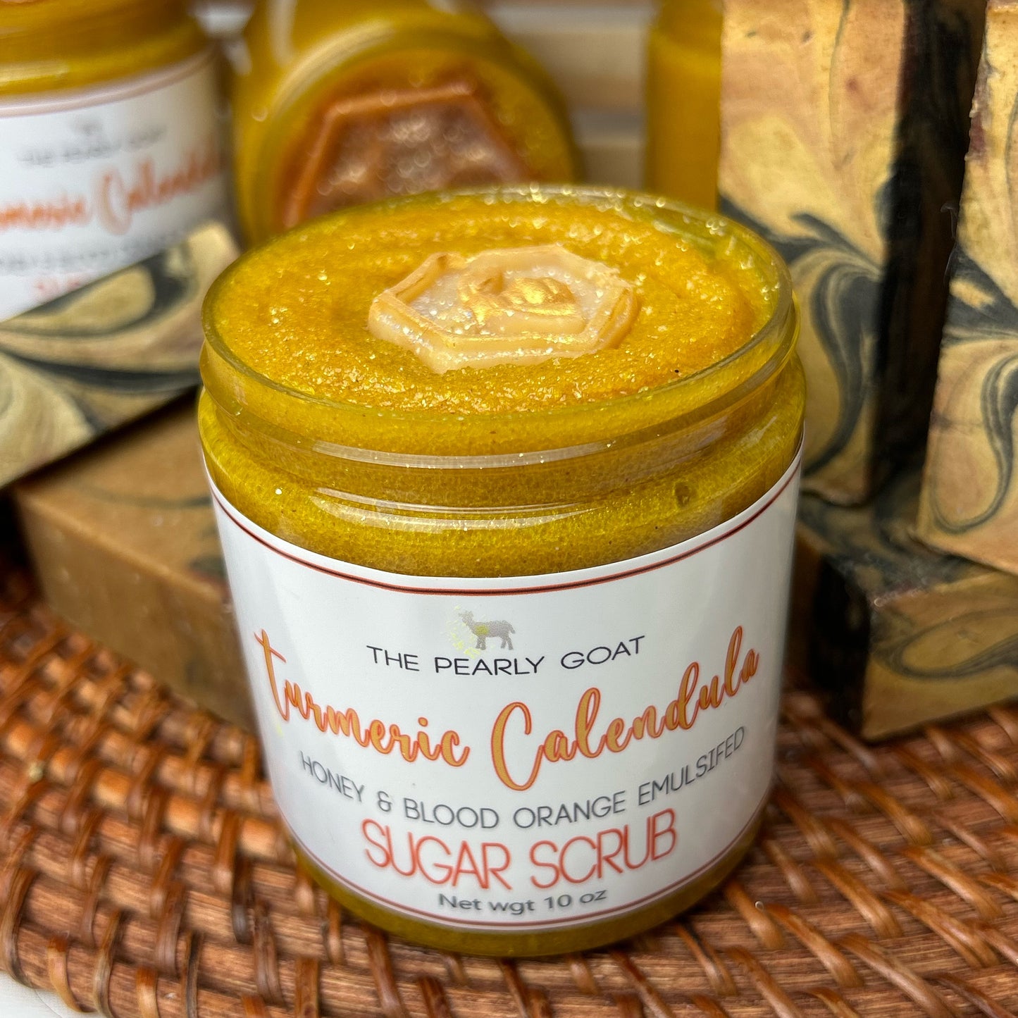 Turmeric Calendula Honey & Blood Orange Emulsified Sugar