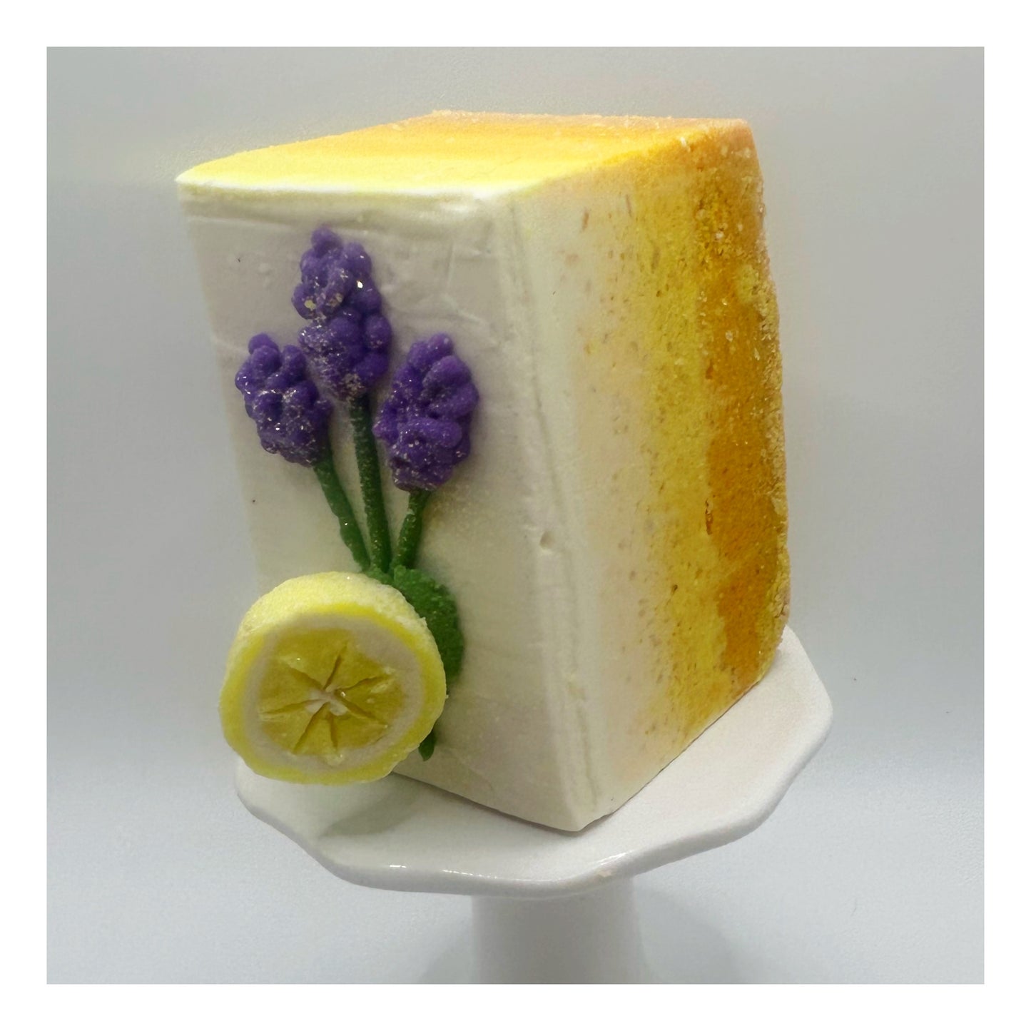 Lemon Lavender Vegan Coconut Milk Salt Soap