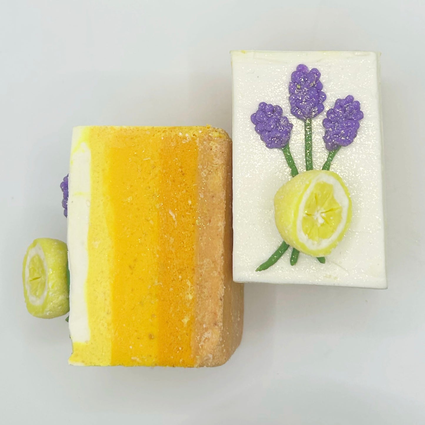 Lemon Lavender Vegan Coconut Milk Salt Soap