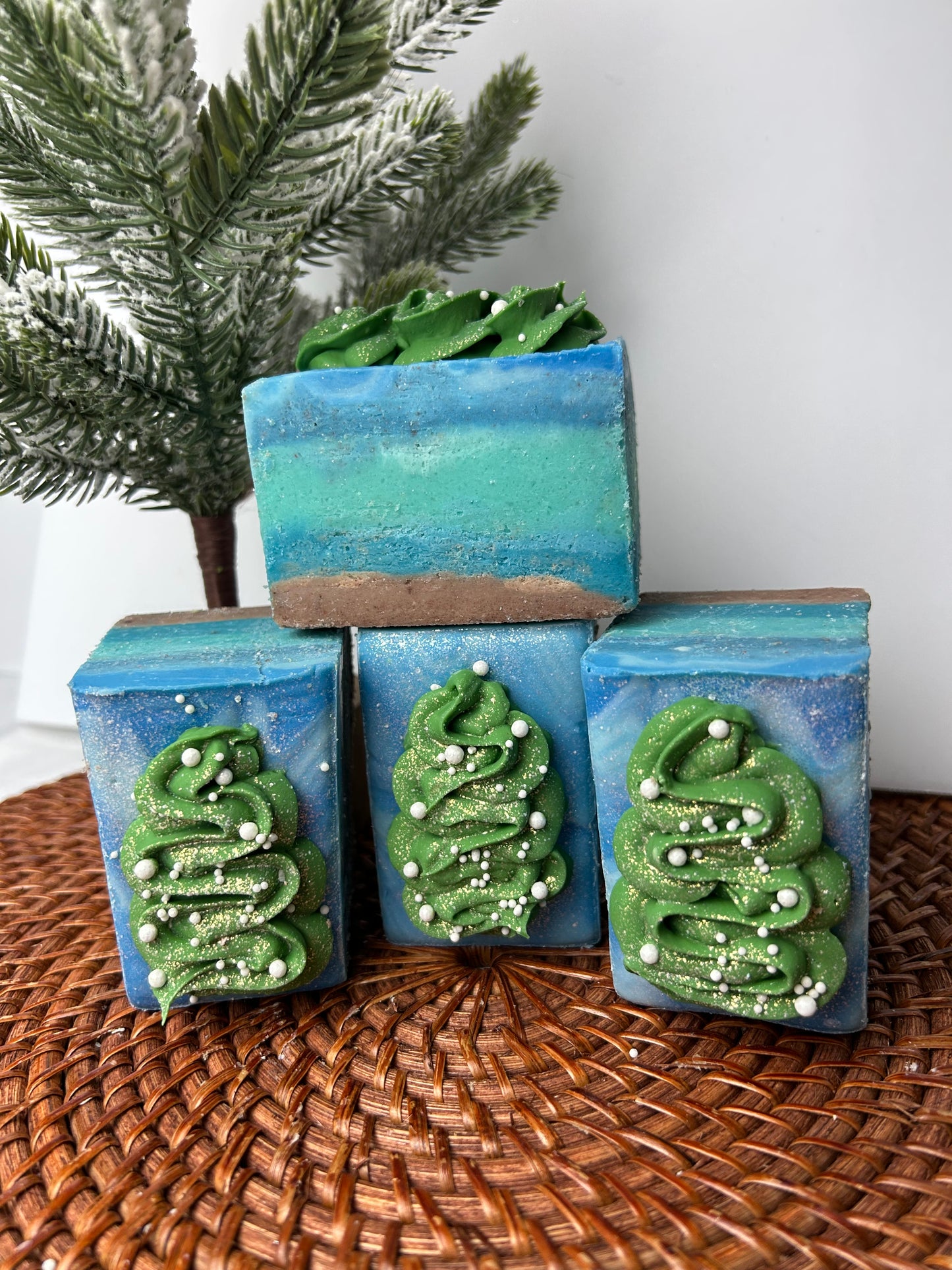 "Seaside Christmas" Organic Coconut Milk Salt Soap - (Holiday)