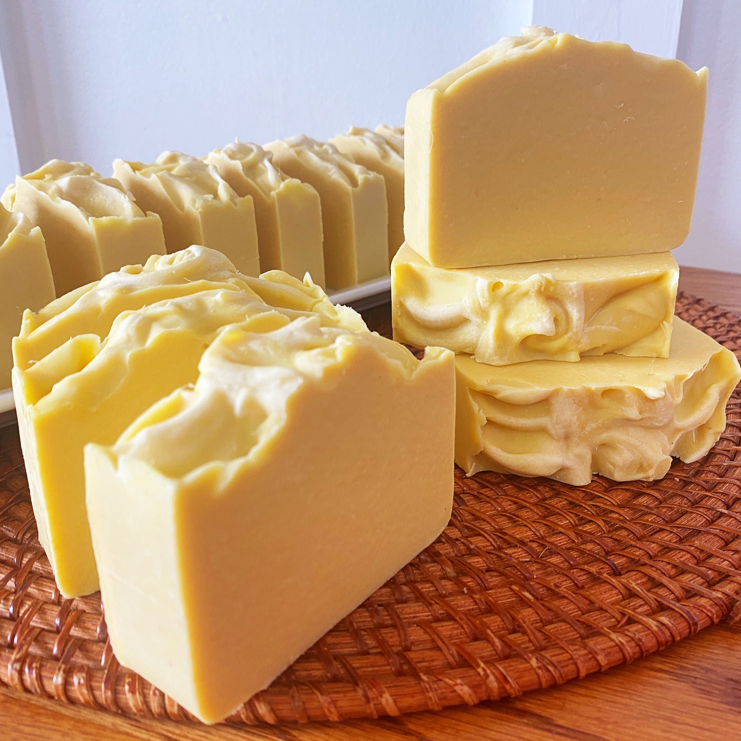 All Natural Organic Honey Calendula Bastille Bar - Triple Milk Soap