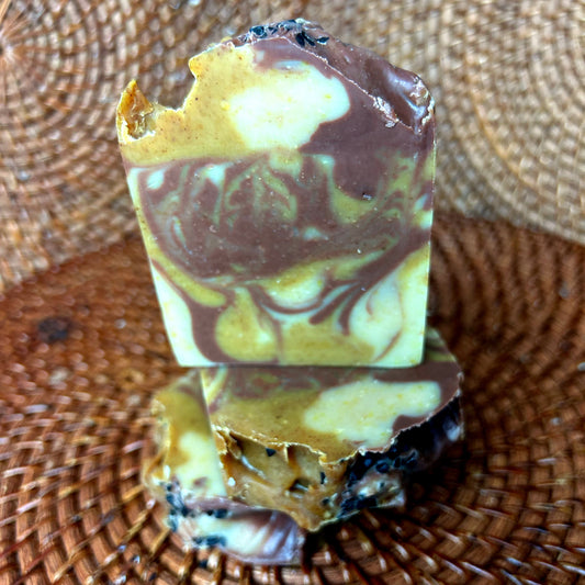 Black Tea and Bergamot Rassoul Clay Fresh Raw Goat Milk & Organic Grass Fed Beef Tallow - A lovely Complexion Bar