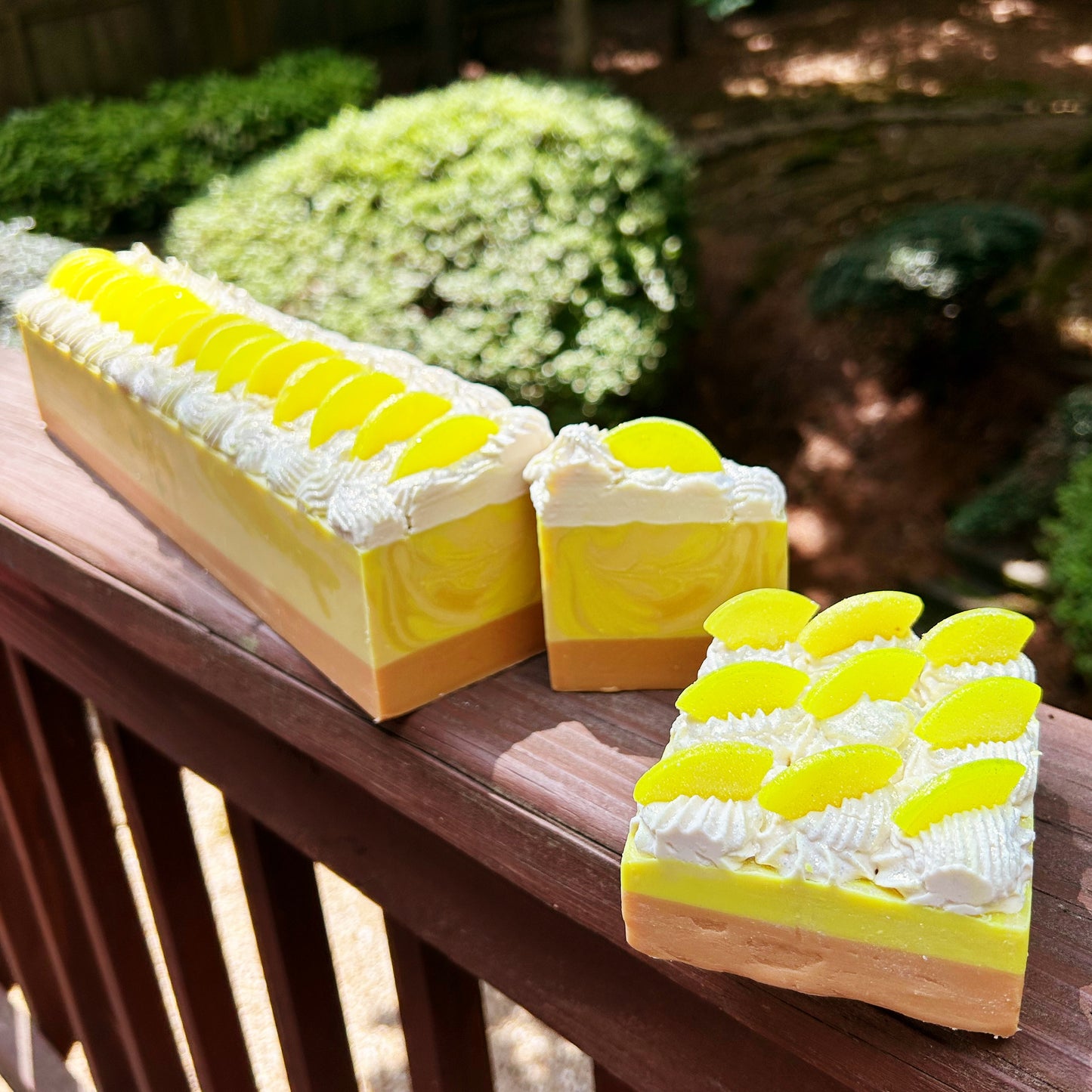 Lemon Bar "Lilly "Locally Sourced Fresh Raw Goat Milk Soap