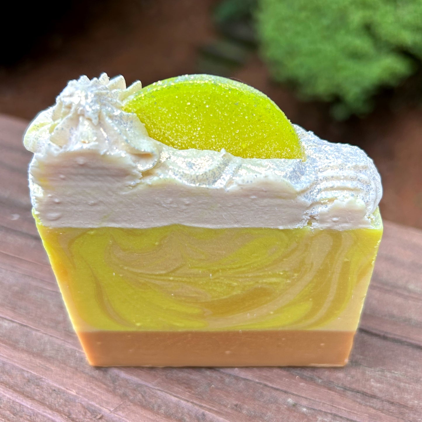 Lemon Bar "Lilly "Locally Sourced Fresh Raw Goat Milk Soap