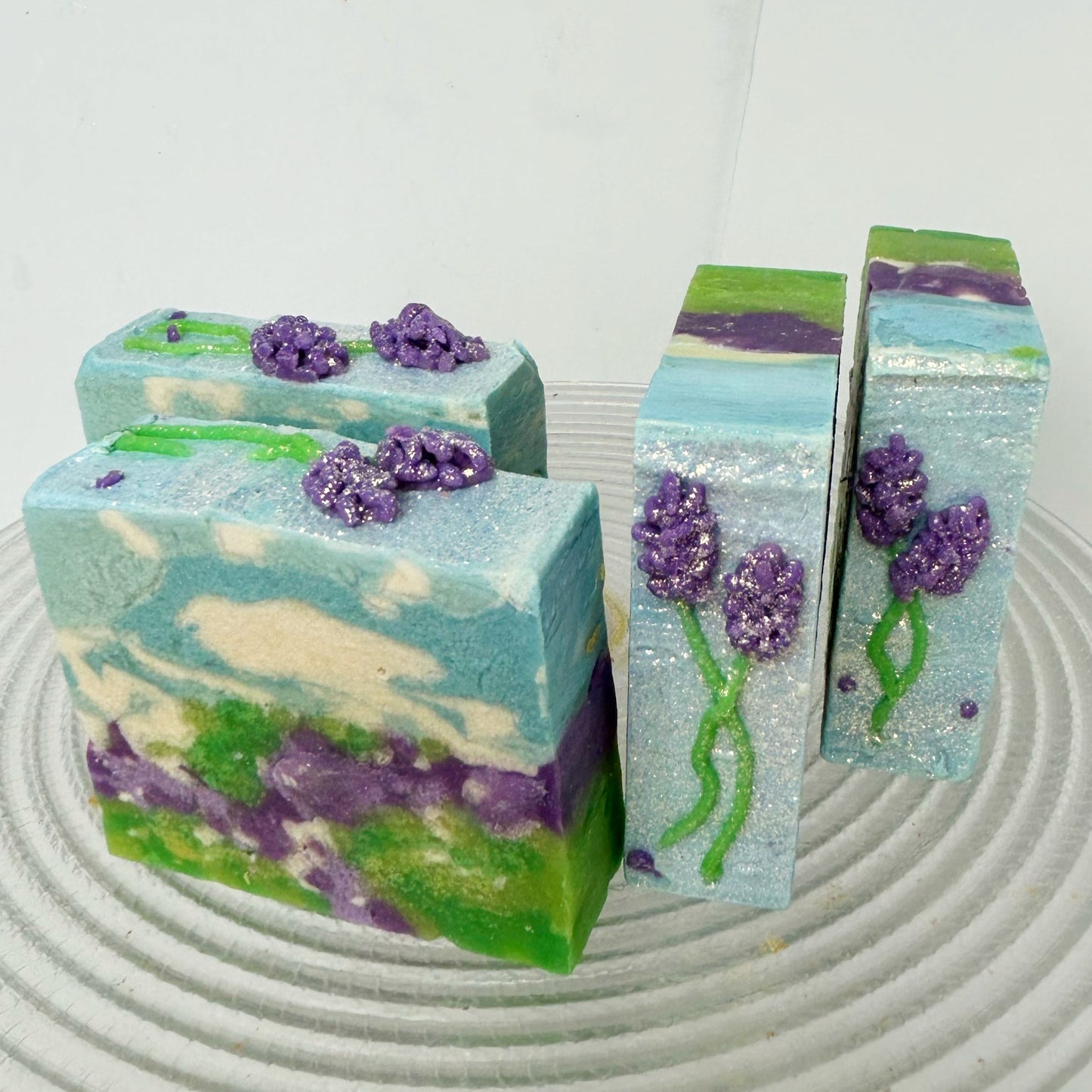 "Lilac Blossoms" Fresh Raw Goat Milk Soap