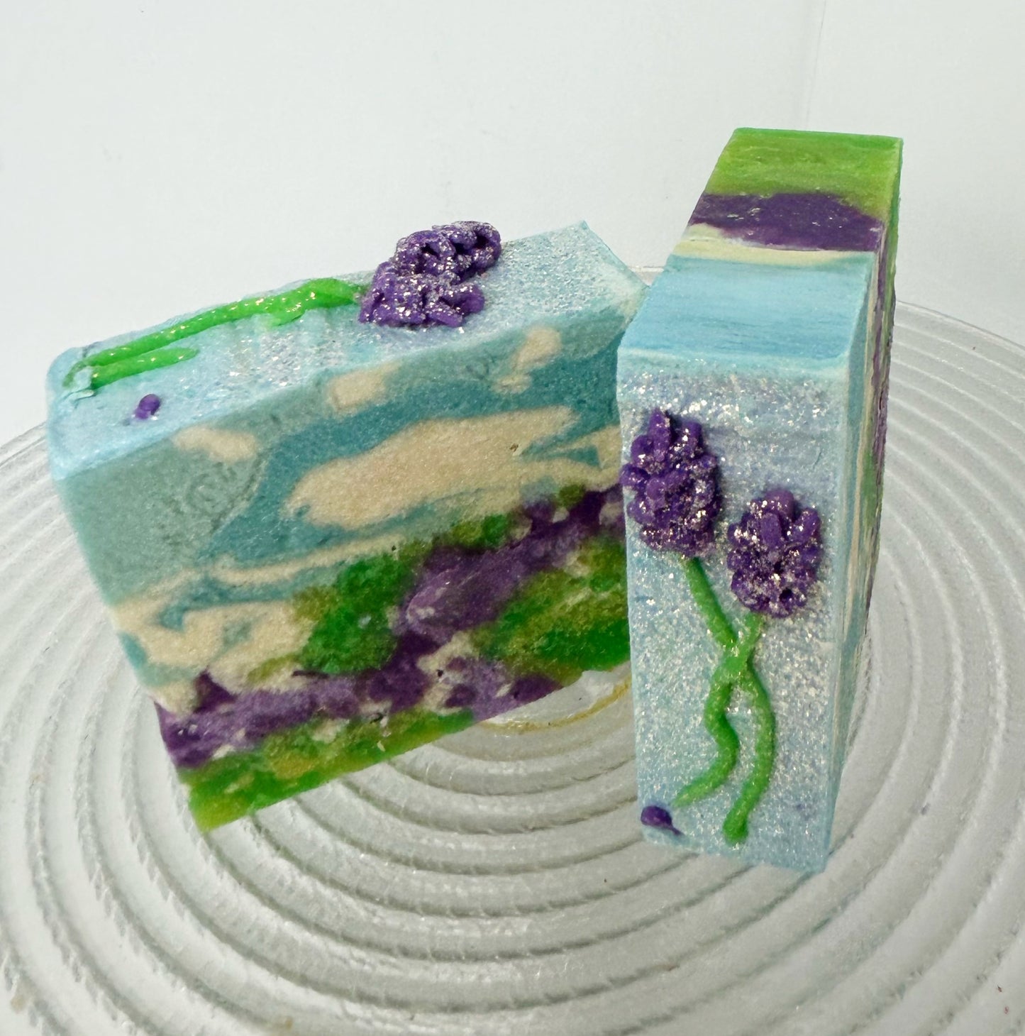 "Lilac Blossoms" Fresh Raw Goat Milk Soap