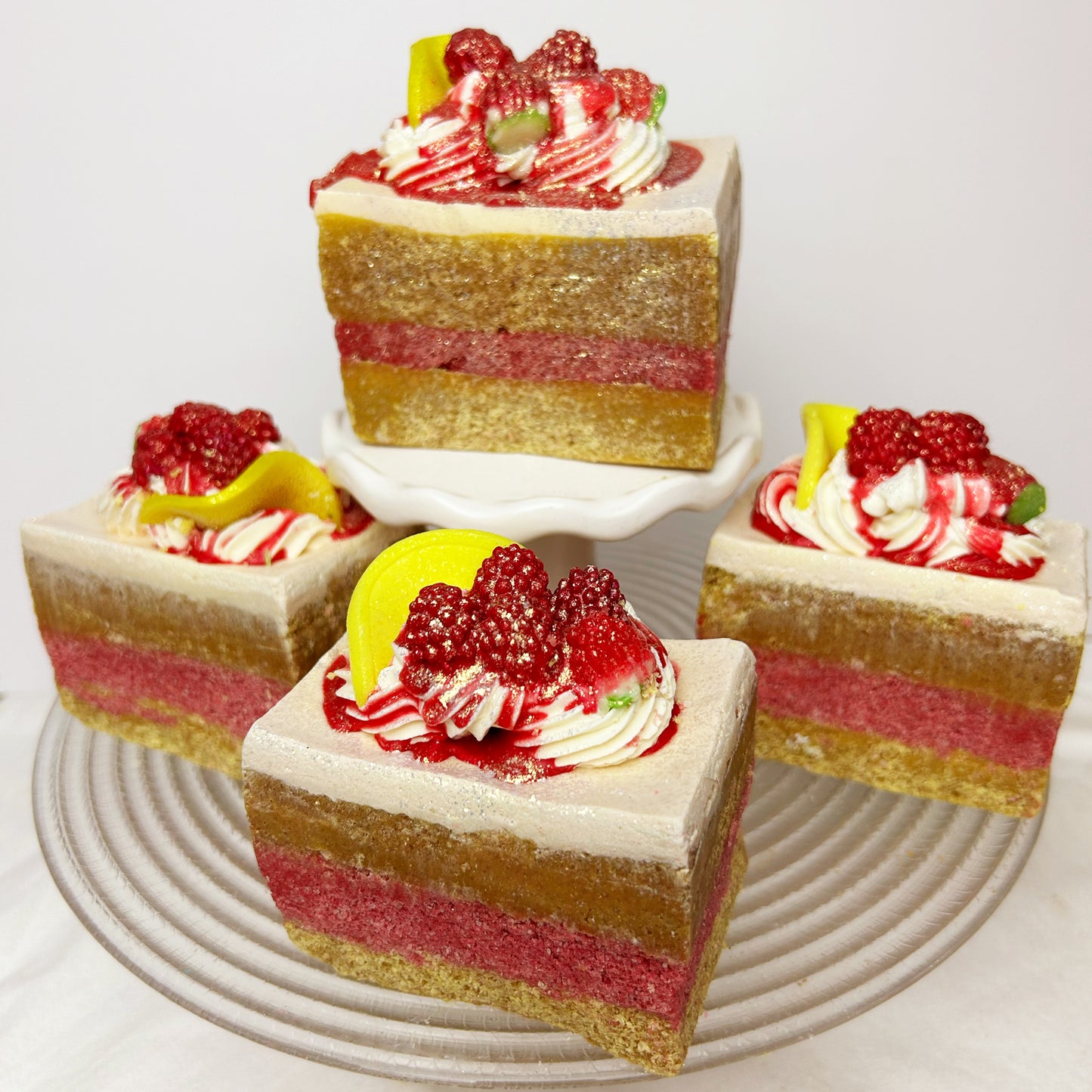 Raspberry Lemon Pound Cake Colossal Salt Spa Bar - These Smell So Delicious!