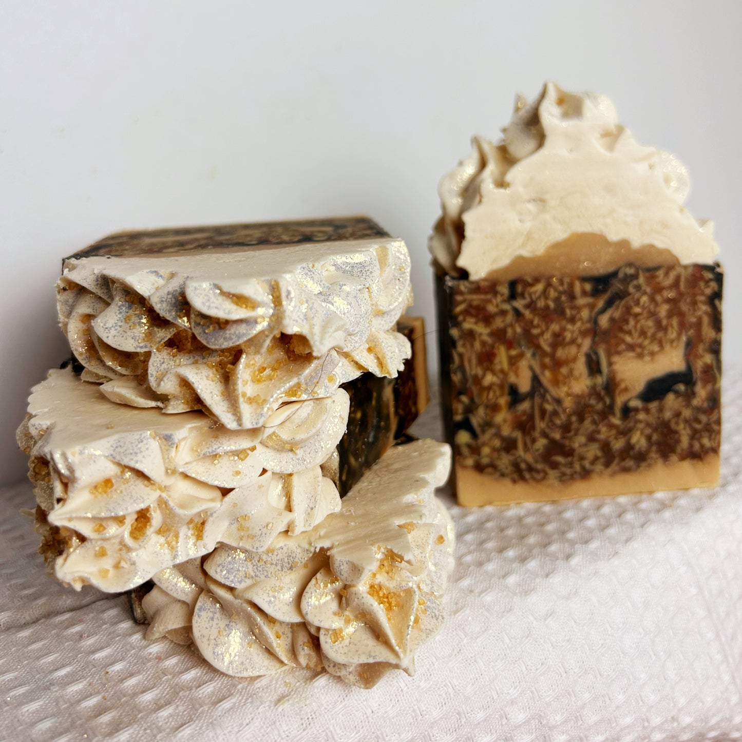 "Cafe au Lait" Espresso & Coffee Shop Fresh Raw Goat Milk Soap (Holiday)