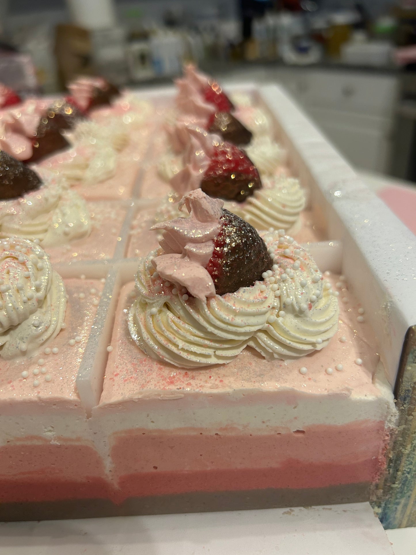 "Choclate Covered Strawberries" Colossal Coconut Milk Salt Soap & Meringues Gift Set- Pre Order Release Date 1/31/251