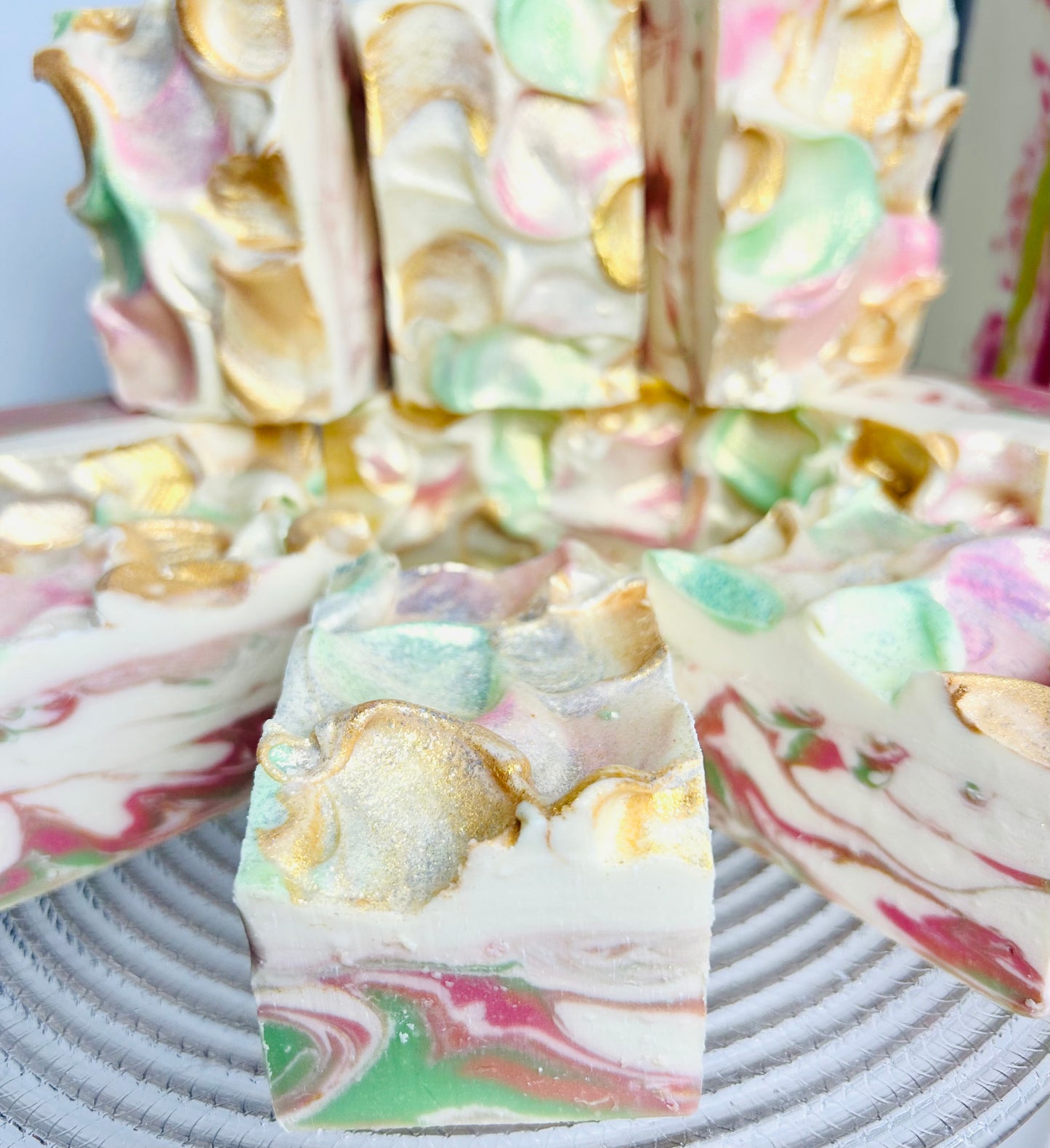 "Pear Prosecco" Vegan Seafoam Coconut Milk Soap