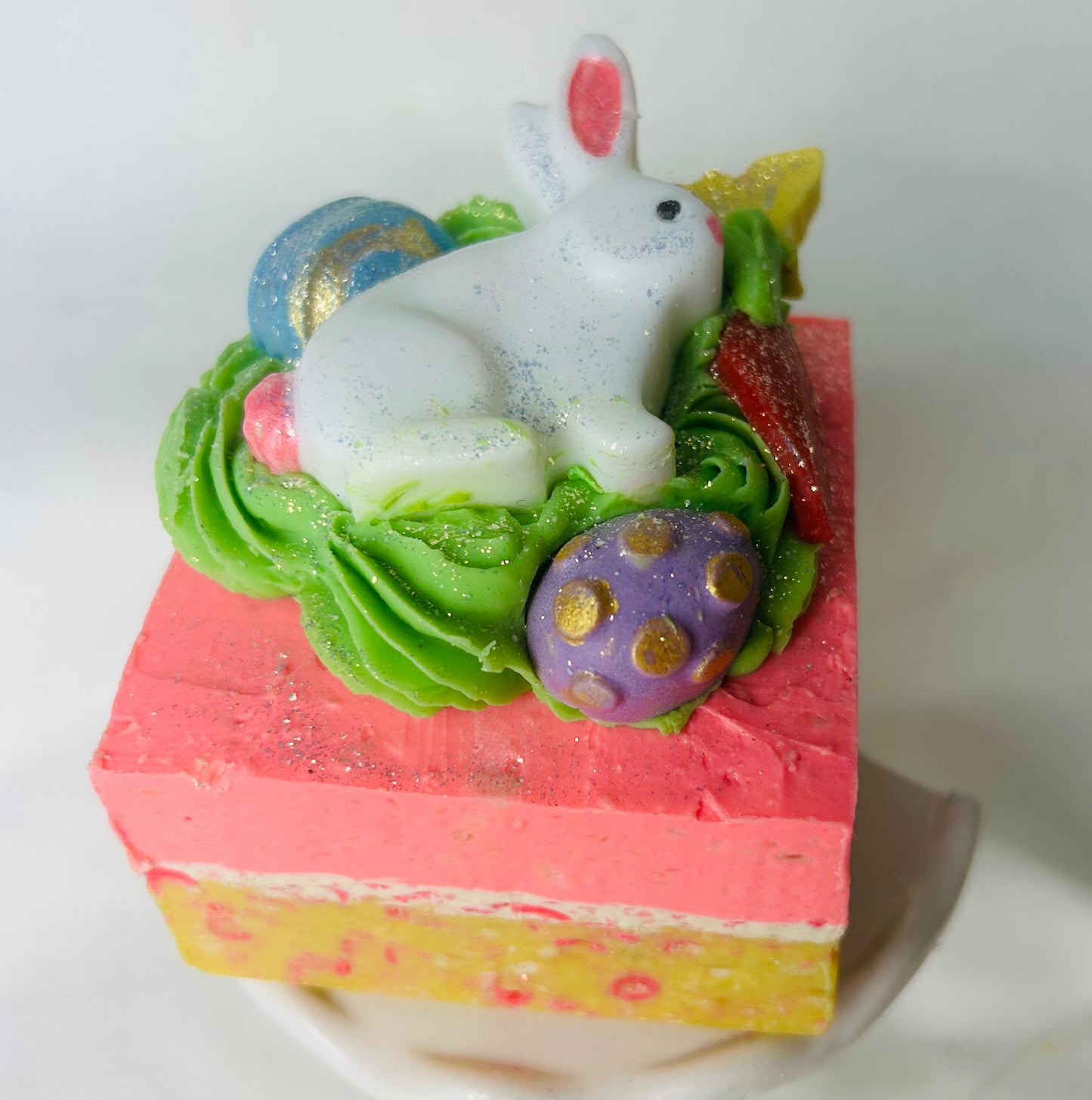 Easter "Cotton Patch"  Raw Goat Milk Soap - Hello Spring