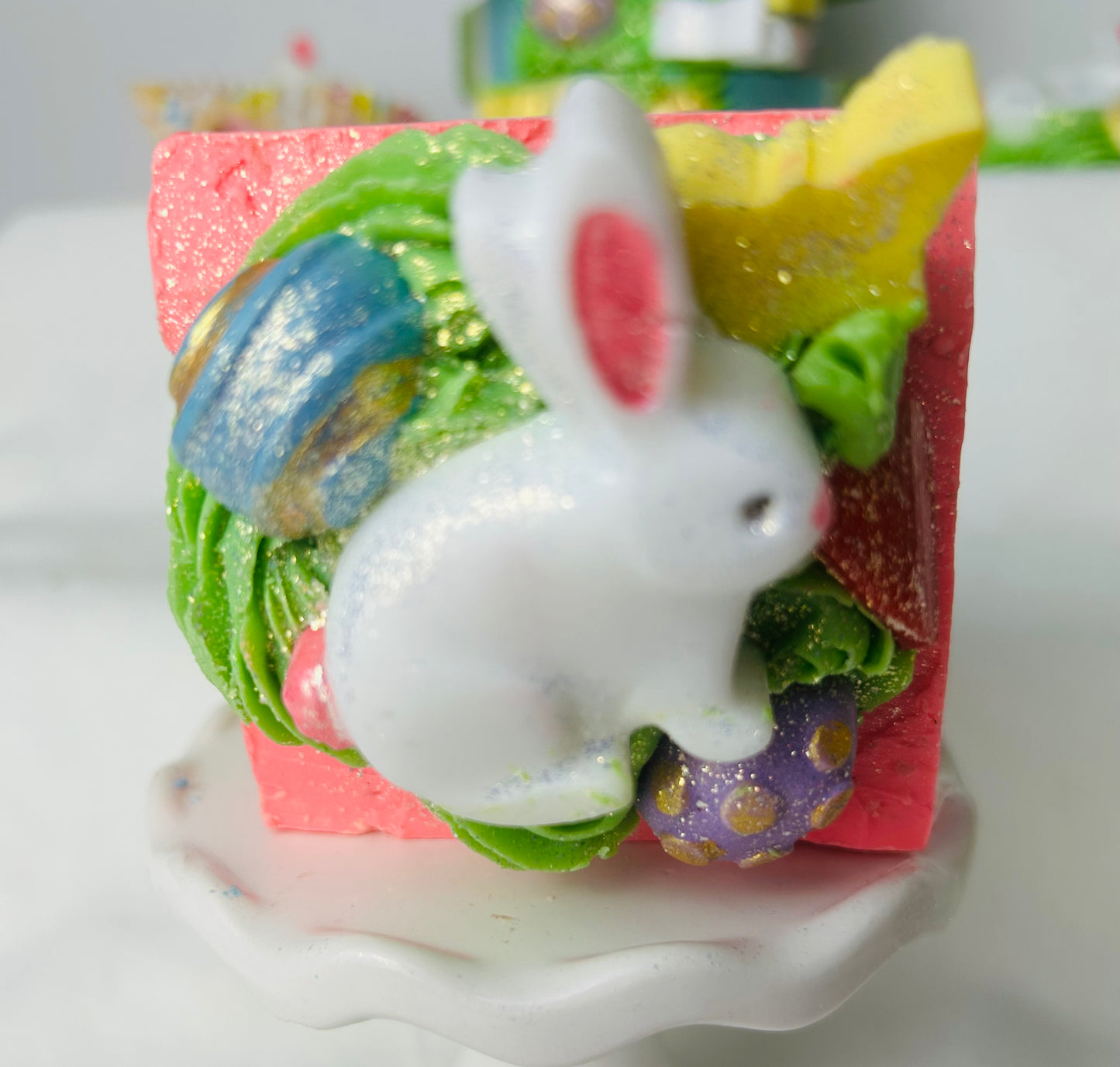 Easter "Cotton Patch"  Raw Goat Milk Soap - Hello Spring