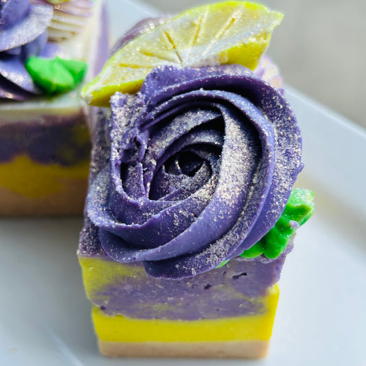 Rustic Lavender & Lemon Vegan Coconut Milk Salt Soap - Pre Order Release Date 10/12/25 - Seasonal