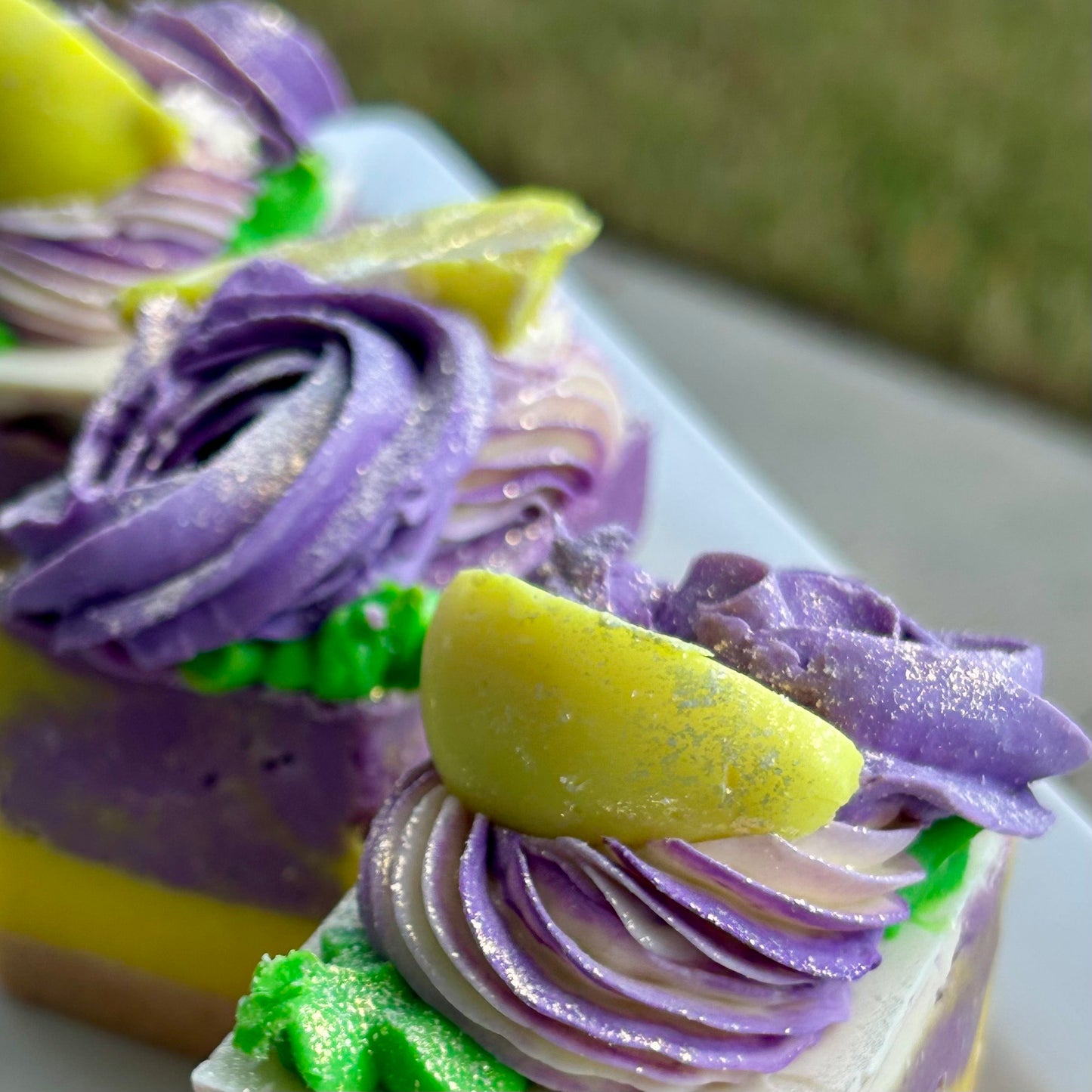 Rustic Lavender & Lemon Vegan Coconut Milk Salt Soap - Pre Order Release Date 10/12/25