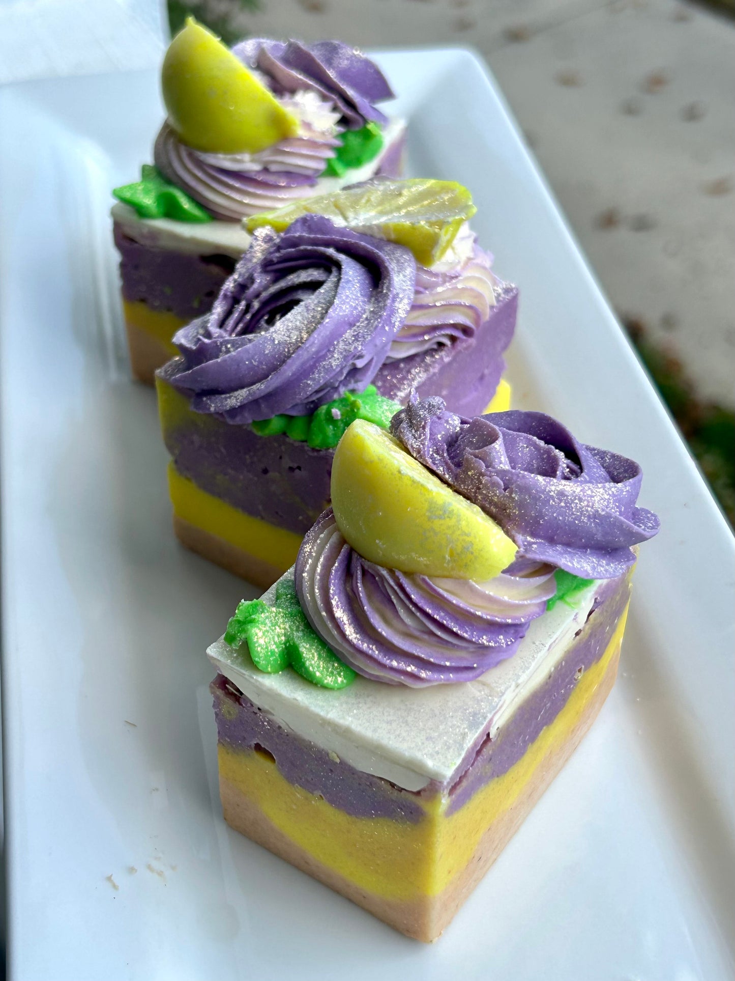 Rustic Lavender & Lemon Vegan Coconut Milk Salt Soap - Pre Order Release Date 10/12/25