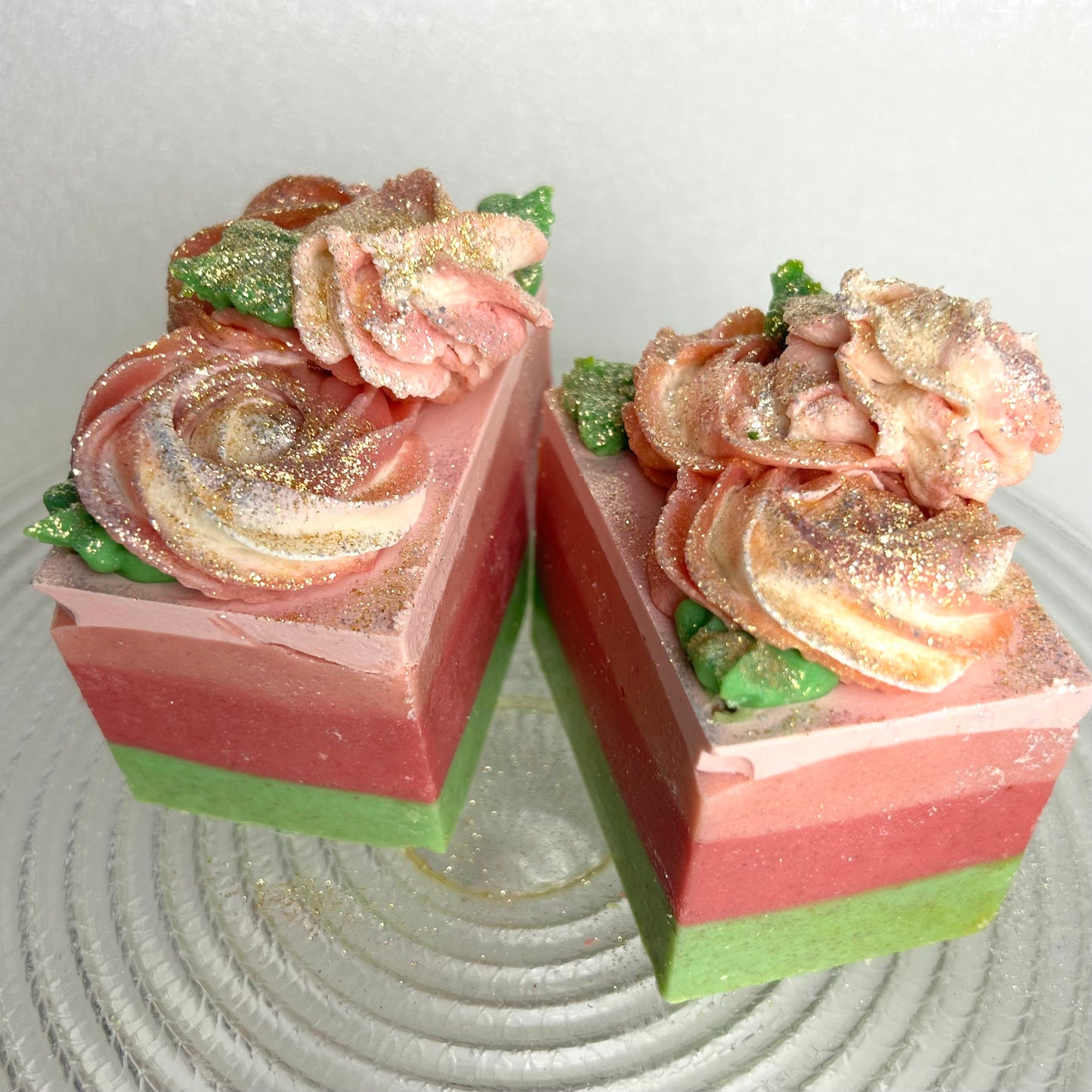 Pink Peony Vegan Coconut Milk Salt Soap