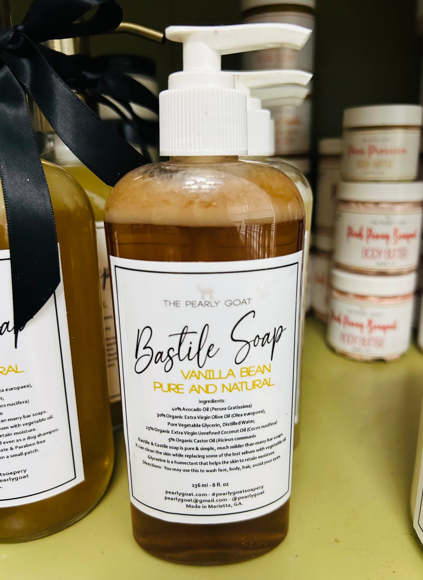 All Natural Organic Bastille Liquid Soap