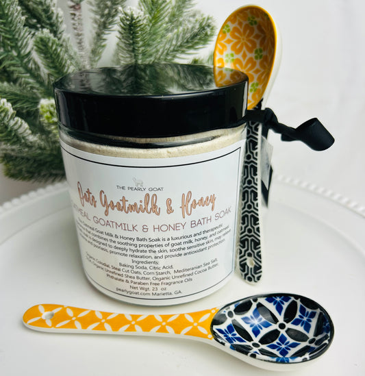 Oatmeal Goat Milk & Honey Butter Bombs "Luxurious Goat Milk, fizzing Foaming Soak.