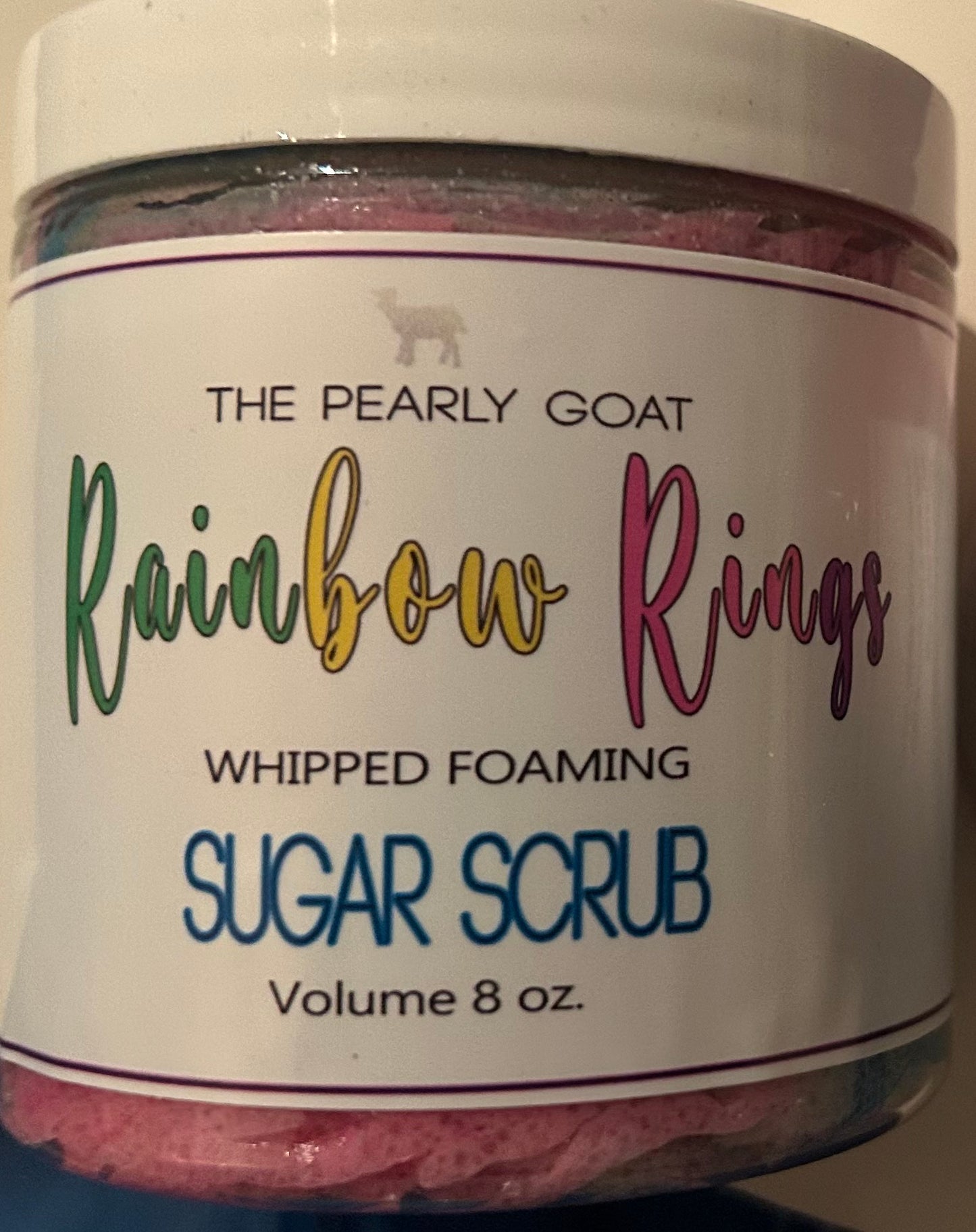 Rainbow Rings "Fruit Rings" Whipped Foaming Sugar Scrub