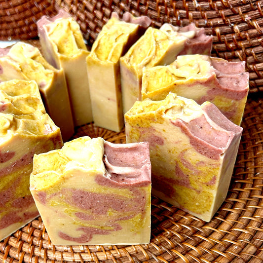 Bergamot & Ruby Grapefruit Fresh Raw Goat Milk Avocado Soap