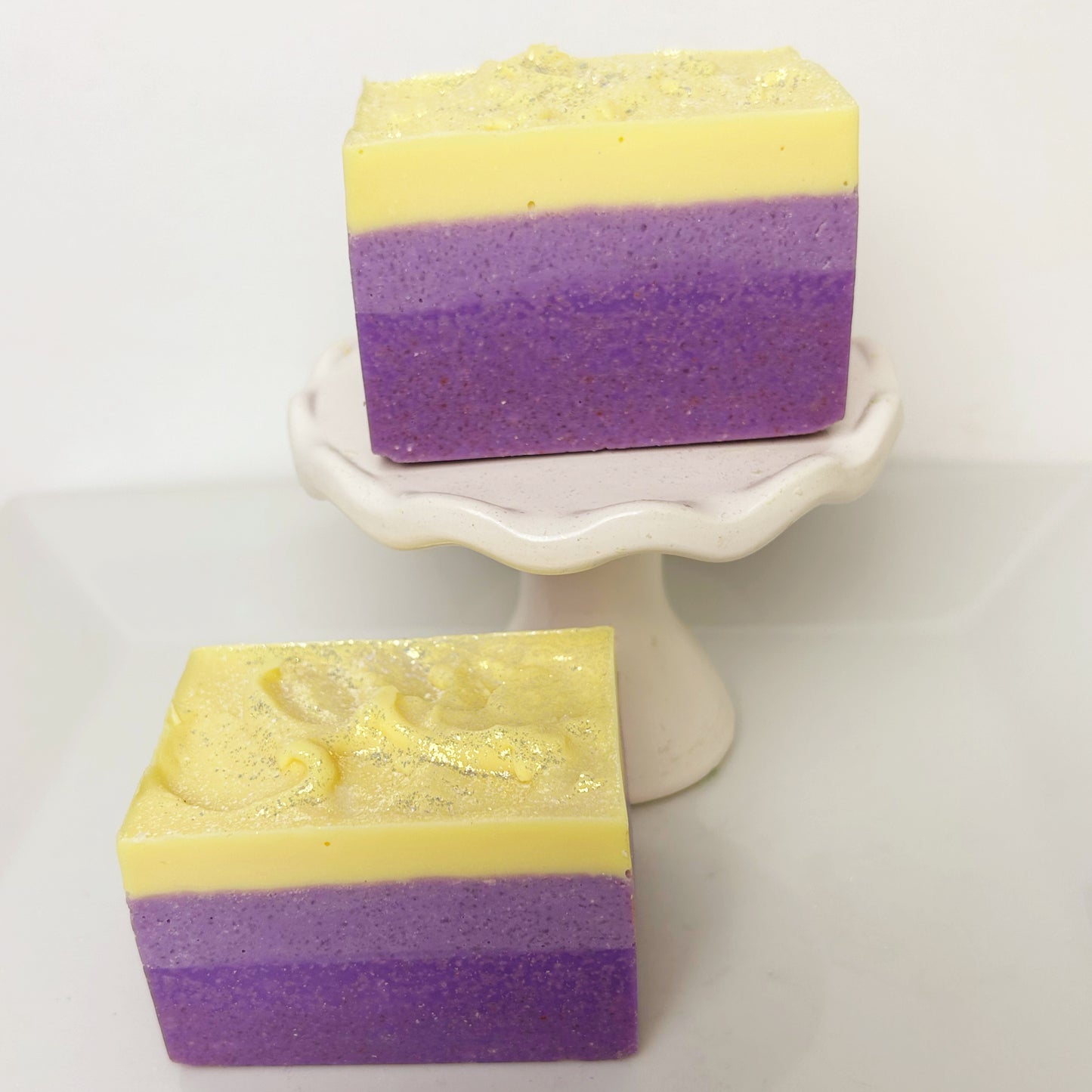 Lavender& Lemon Vegan Coconut Milk Salt Soap Smaller size