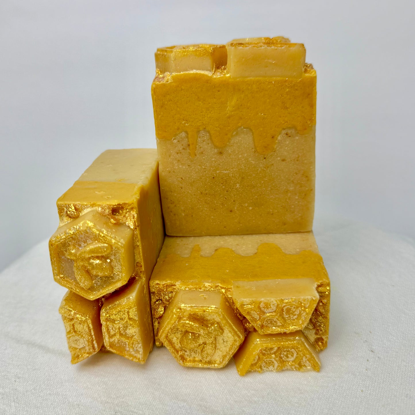 24 Kt. Crisp Anjou Pear, Pure Honey and Calendula (Avocado Recipe) Triple Milk Soap