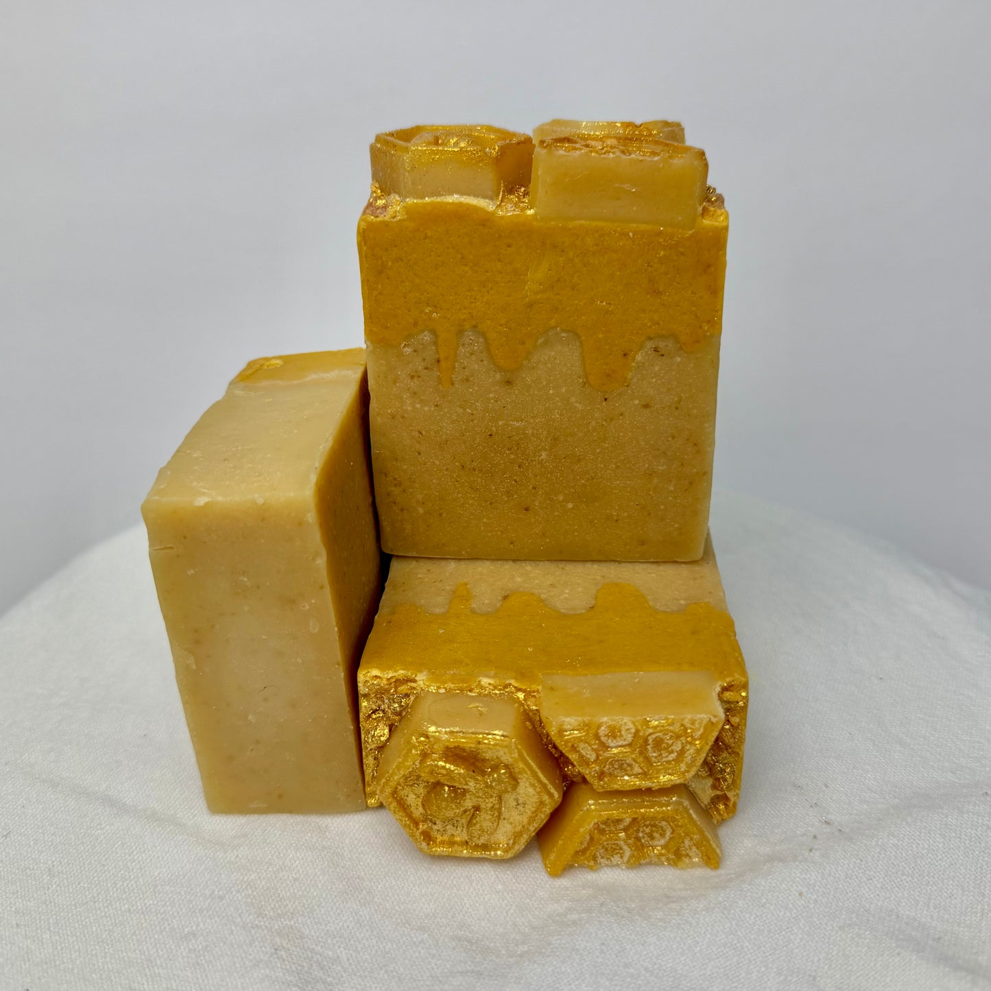24 Kt. Crisp Anjou Pear, Pure Honey and Calendula (Avocado Recipe) Triple Milk Soap