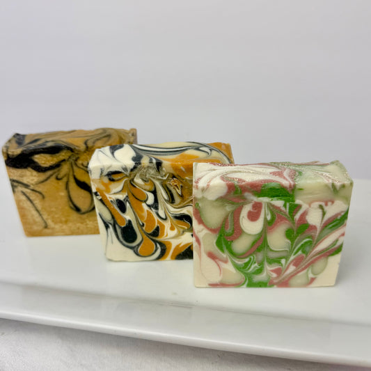 Organic Coconut Milk "Soleseife" Salt Brine Soap Group "Black Tea & Bergamot" "Sea Salt & Lilly" & Fragrance Free"