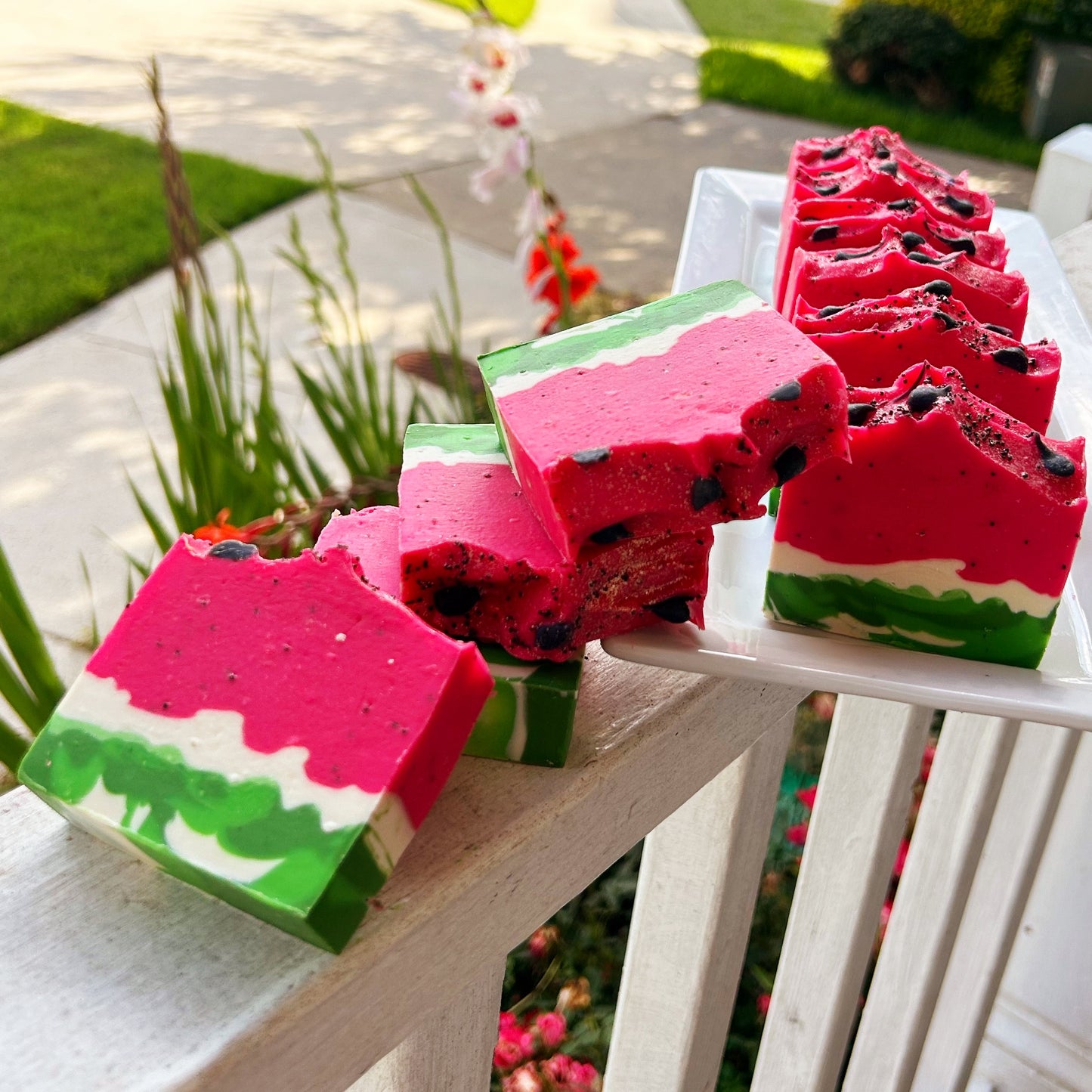 Pink Watermelon Raw Goat Milk Soap (Organic Grass Fed Beef Tallow)